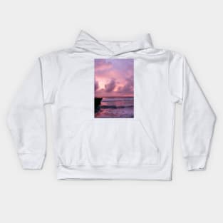 Reflections of Pink: A Sky and Sea in Harmony Kids Hoodie